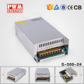 500w 24vdc 20 amp ac/dc Single output switching power supply from wenzhou